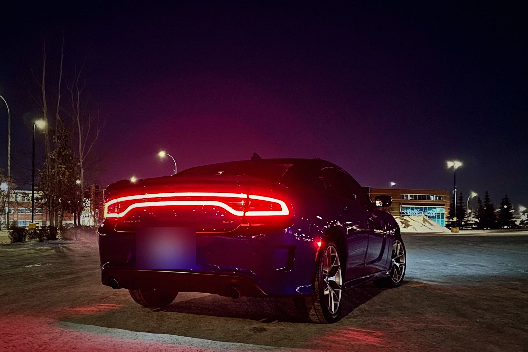 Full-width glow.